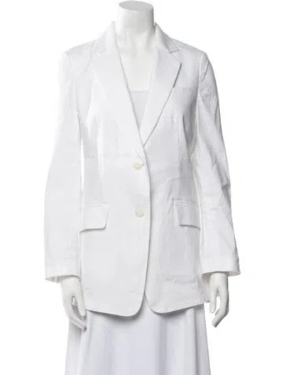 Pre-owned Rag & Bone Linen Blazer In White