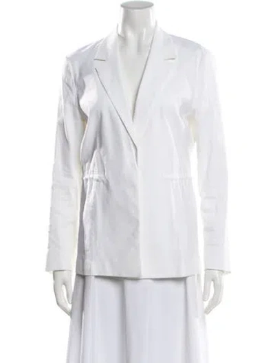 Pre-owned Rag & Bone Linen Blazer In White