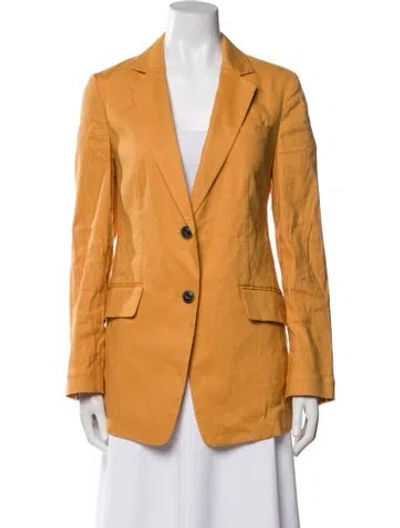 Pre-owned Rag & Bone Linen Blazer In Yellow