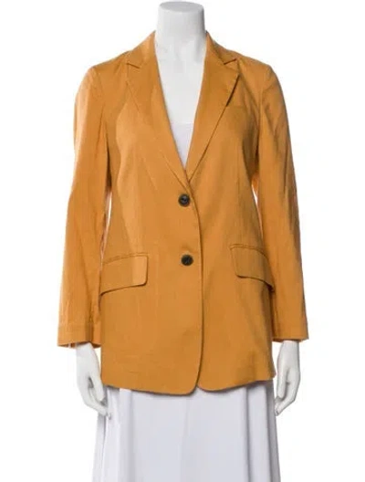 Pre-owned Rag & Bone Linen Blazer In Yellow