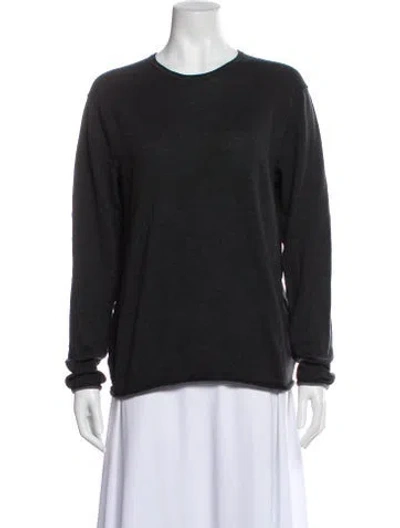 Pre-owned Rag & Bone Linen Crew Neck Sweater In Gray