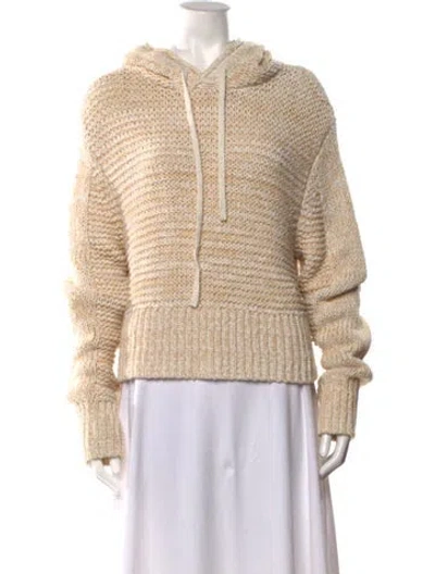 Pre-owned Rag & Bone Linen Crew Neck Sweater In Neutral