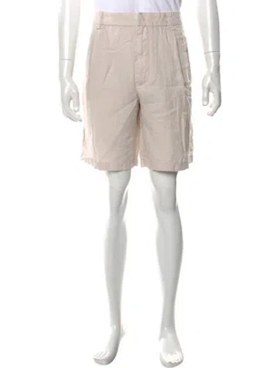 Pre-owned Rag & Bone Linen Flat Front Shorts W/ Tags In Neutral