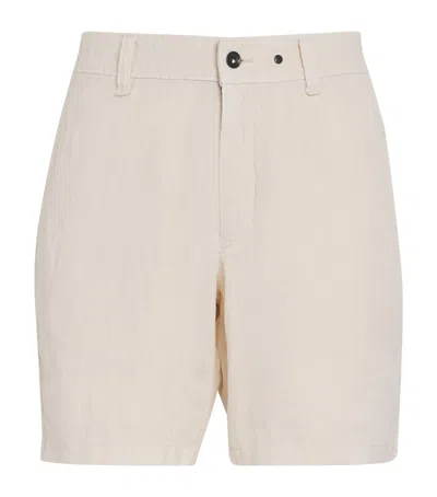 Rag & Bone Linen Haydon Shorts In Neutral