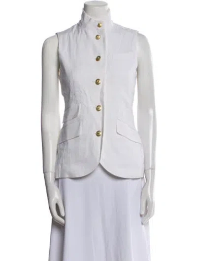 Pre-owned Rag & Bone Linen Vest In Neutral
