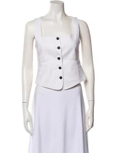 Pre-owned Rag & Bone Linen Vest In Neutral