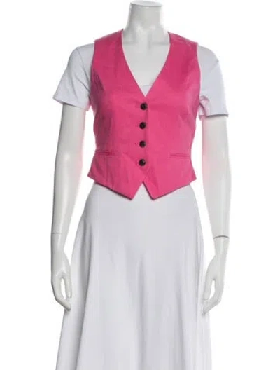 Pre-owned Rag & Bone Linen Vest In Pink