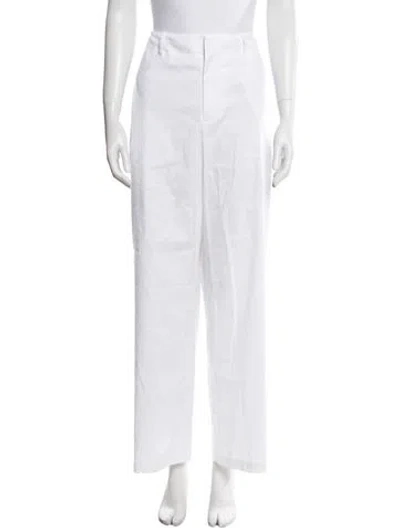 Pre-owned Rag & Bone Linen Wide Leg Pants In Neutral