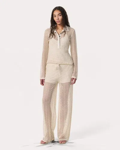 Rag & Bone Liv Mesh Pants In Neutral