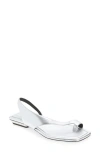 Rag & Bone Live Flat Sandal In Silver