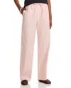 Rag & Bone Logan Linen Blend Wide Leg Pants In Pink