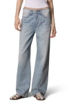 Rag & Bone Logan Crystal Embellished Wide Leg Jeans