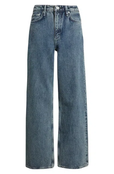 Rag & Bone Logan High Waist Wide Leg Jeans In Blue