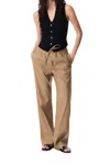 Rag & Bone Tan Logan Linen-blend Beach Lounge Pants In Brown
