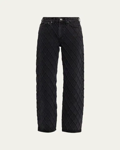 Rag & Bone Logan Mid-rise Diamond-stitch Jeans
