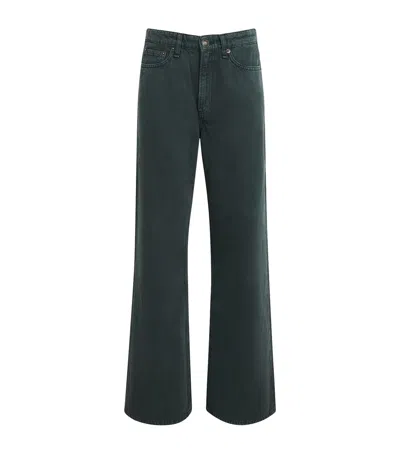 Rag & Bone Logan Mid-rise Wide-leg Jeans In Blue