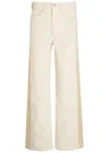Rag & Bone Logan Panelled Wide-leg Jeans In White