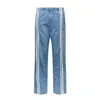 Rag & Bone Miramar Terry Pull On Wide Leg Sweatpant Jeans In Sport In Blue
