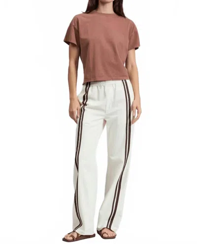 Rag & Bone Logan Pull On Track Pant In Cream In White