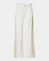 Rag & Bone Logan Spliced Mid-rise Jeans In White