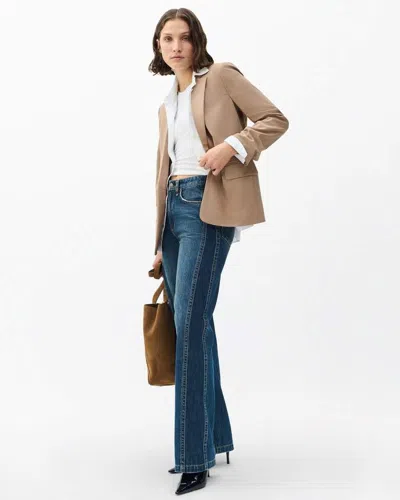 Rag & Bone Logan Spliced Wide-leg Jeans In Multi