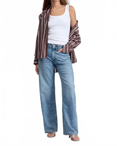 Rag & Bone Logan Wide Jean In Blue Denim