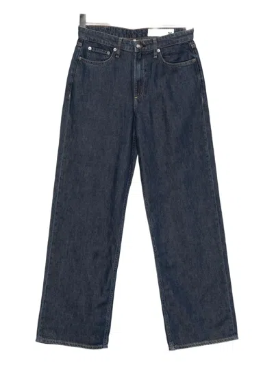 Rag & Bone Logan Wide Leg Jeans In Blue