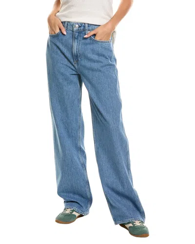 Rag & Bone Logan Wide Medium Wash Jean In Blue