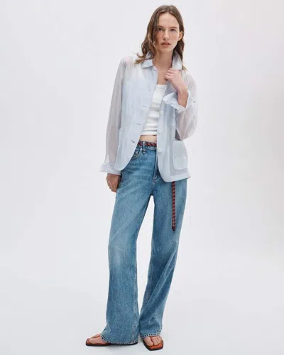 Rag & Bone Logan Wide-leg Jean In Gray