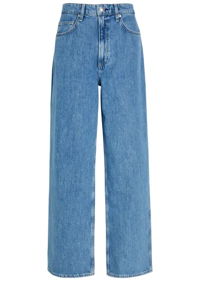 Rag & Bone Logan Wide-leg Jeans In Blue