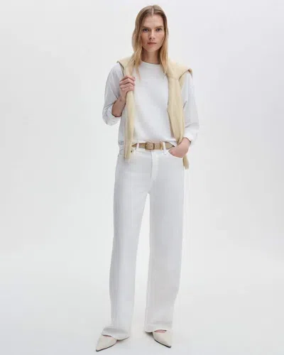 Rag & Bone Logan Wide-leg Jeans In White