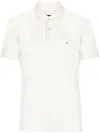 Rag & Bone Logo-embroidered Cotton Polo Shirt In White