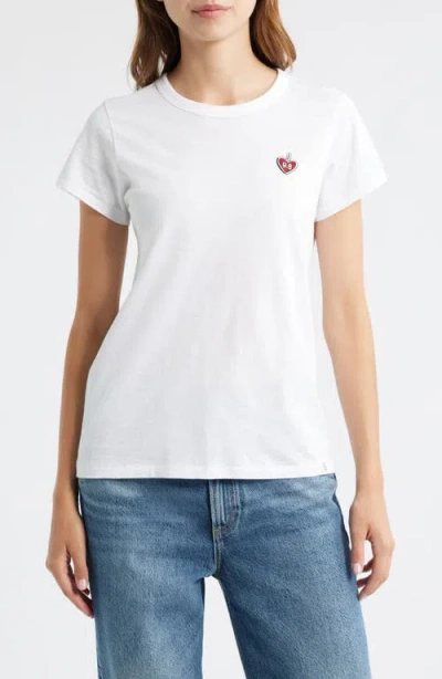 RAG & BONE RAG & BONE LOGO LUCKY CHARM COTTON T-SHIRT