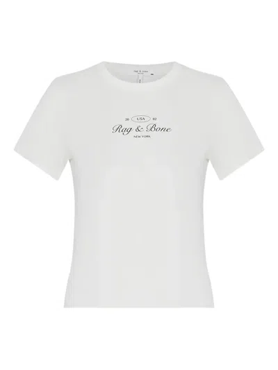 Rag & Bone Logo-print T-shirt In White