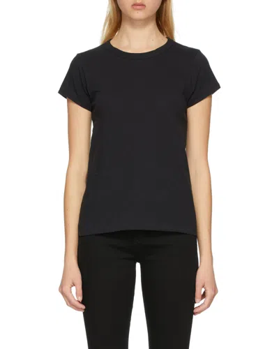 RAG & BONE LOGO ROUND COLLAR SHORT-SLEEVED T-SHIRT