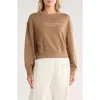 Rag & Bone Logo Terry Sweatshirt In Brown