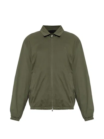 Rag & Bone Logo-embroidered Zip-up Jacket In Green