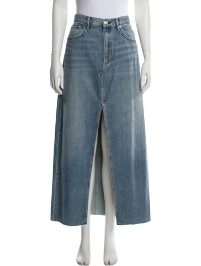 Pre-owned Rag & Bone Long Skirt In Blue