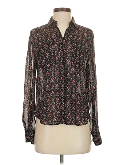 Rag & Bone Long Sleeve Blouse In Black