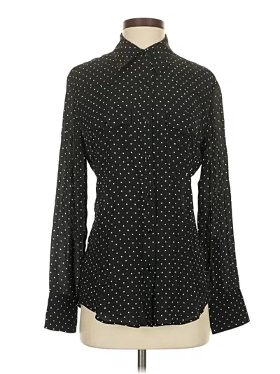 Pre-owned Rag & Bone Long Sleeve Blouse In Black