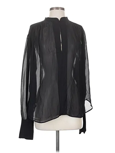 Pre-owned Rag & Bone Long Sleeve Blouse In Black