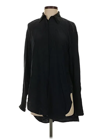 Pre-owned Rag & Bone Long Sleeve Blouse In Black