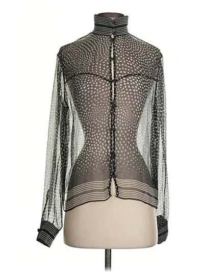 Pre-owned Rag & Bone Long Sleeve Blouse In Black