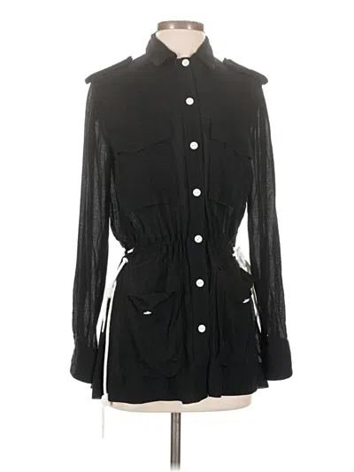 Pre-owned Rag & Bone Long Sleeve Blouse In Black