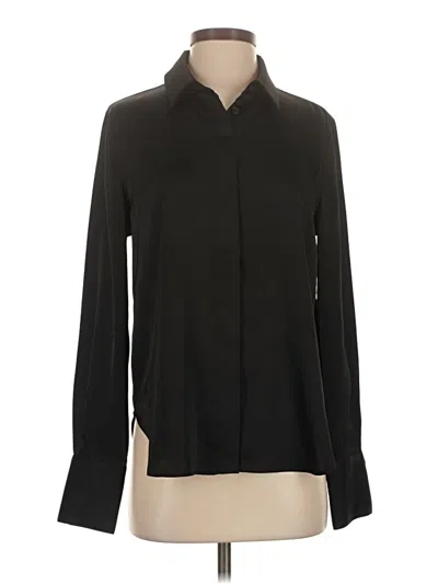 Pre-owned Rag & Bone Long Sleeve Blouse In Black