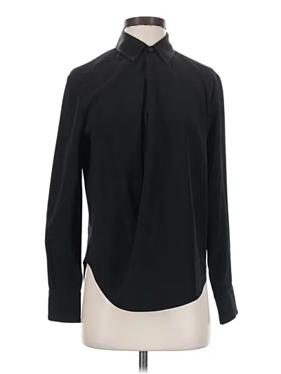 Pre-owned Rag & Bone Long Sleeve Blouse In Black