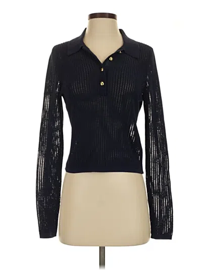 Pre-owned Rag & Bone Long Sleeve Blouse In Black