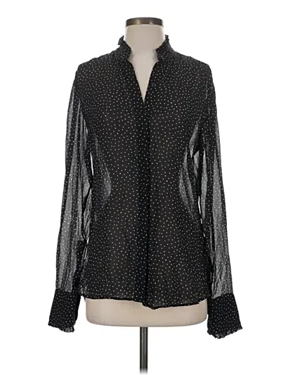 Pre-owned Rag & Bone Long Sleeve Blouse In Black