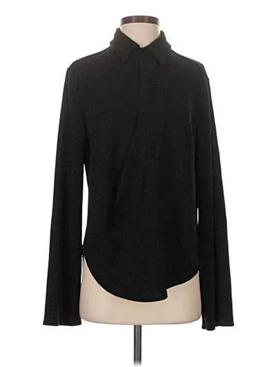 Pre-owned Rag & Bone Long Sleeve Blouse In Black