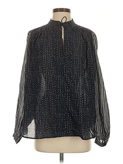 Pre-owned Rag & Bone Long Sleeve Blouse In Black